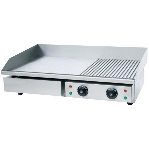 Full Flat Plate Cast Iron Electric Griddle Pan Commercial Restaurant Electric Griddle
