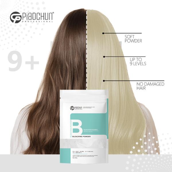 500g Ammonia-Free Herbal 9-Level High-Efficiency Hair Bleaching Powder, Permanent Coloring, Direct Sale from Guangzhou Factory, OEM Private Label Supported