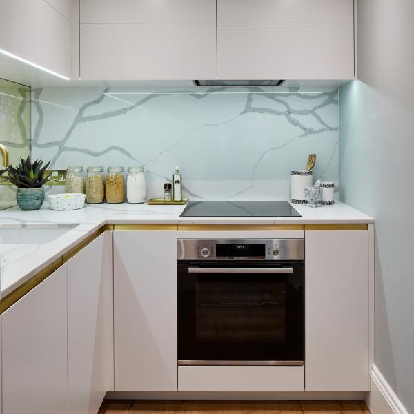 Matte White Plain Lacquer Kitchen Cabinet Wood Island Kitchen Cabinet Custom