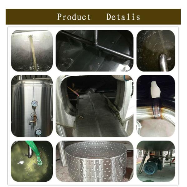 Stainless Steel 20BBL Home Brew Tanks Cooling Double Jacket / Mirror Polished Surface