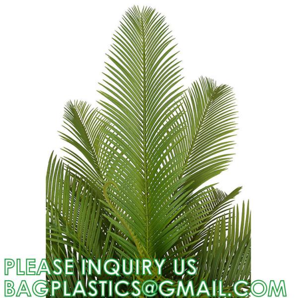 Gorgeous Cycas Revoluta Sago Palm Tree Artificial Plant with Nursery Pot, Feel Real Technology, 28 Long & Giant
