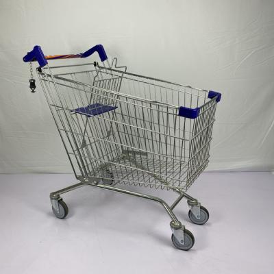 O carro octogonal do trole da compra do metal do aço do pé personalizou o estilo europeu