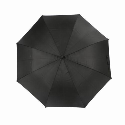 Black RPET Windproof Golf Umbrellas Reflective Perimeter Tape For Safety