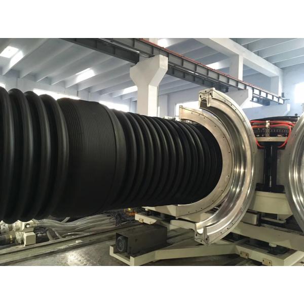 PVC Double Wall Corrugated Pipe Production Line / Extruder High Speed