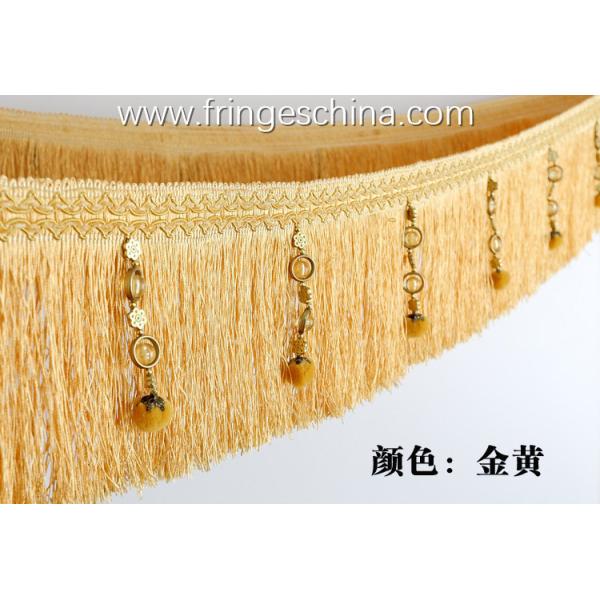 Handmade fashionable chain beads lace tassels fringes for curtain/sofa/pillow/stage decoration