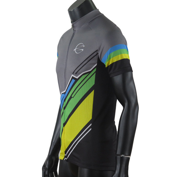 Light Weight Cycling Sports Wear Sublimation Printing Grey Color