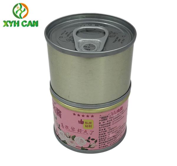 O alimento Tin Cans do metal para 60g 100g melhora o molho Mini Custom Size para o restaurante