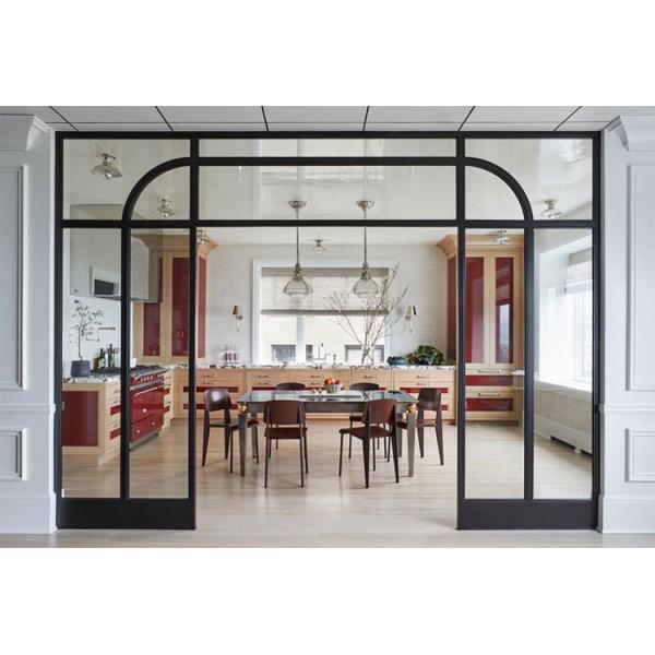 Modern Sliding Iron Steel / Aluminum Grill Window Metal Casement