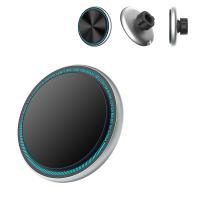 Iphone 15 Pro Max Charger Magnetic Wireless Car Phone Holder With Metal Running Light And Logo Carving Option