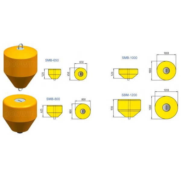 EVA / PE Foam Filled Offshore Mooring Buoys General Surface Chain Support Buoy