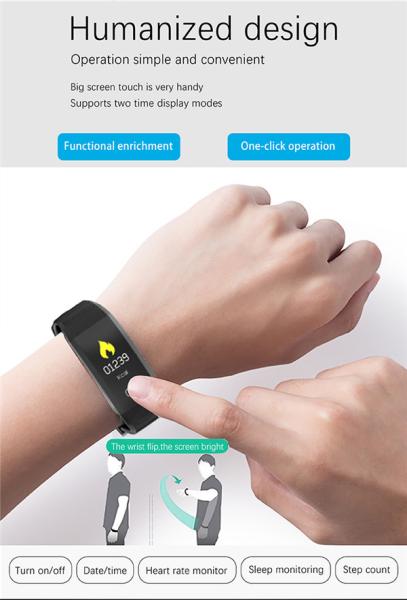 X4  OLED Color Screen Blue--tooth Smart Band Bracelet IP67 smart wristband heart rate functions