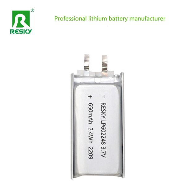 OEM Factory Solar LiPo Battery 602248 3.7V 650mAh Lithium Polymer Battery Pack for Smart Wearables