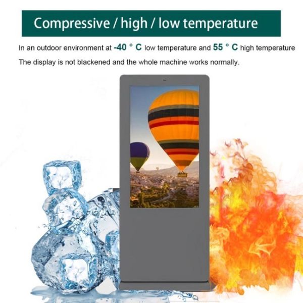 Dropshipping 55 Inch Floor Standing large outdoor lcd screens Outdoor Video Advertising Screen