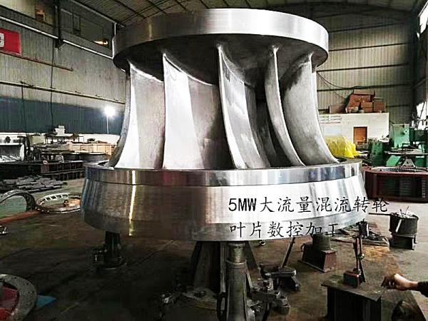 Polished Customized Hydro Turbine Francis Runner with Adjustable Blade
