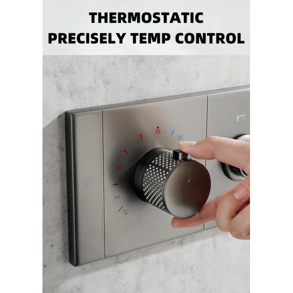 Modern Concealed Valve Showers Four Outlets Thermostatic Easy Maintenance