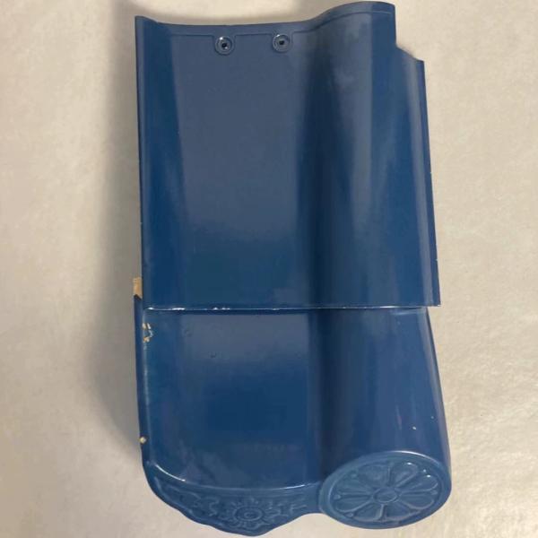 Ceramic S-shape Spanish Roof Tiles Sturdy Build Terracotta Hue UV Resistant Blue