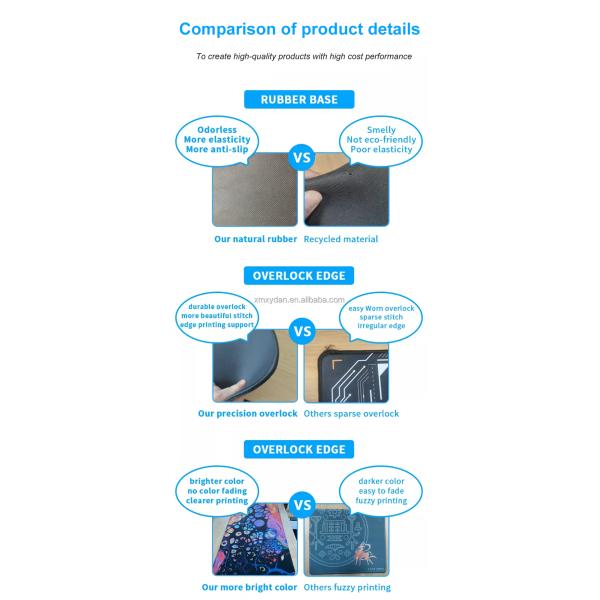 Custom Graphic Print Non Slip Neoprene Rubber Xxl Mouse Pad for Office Keyboard Gaming