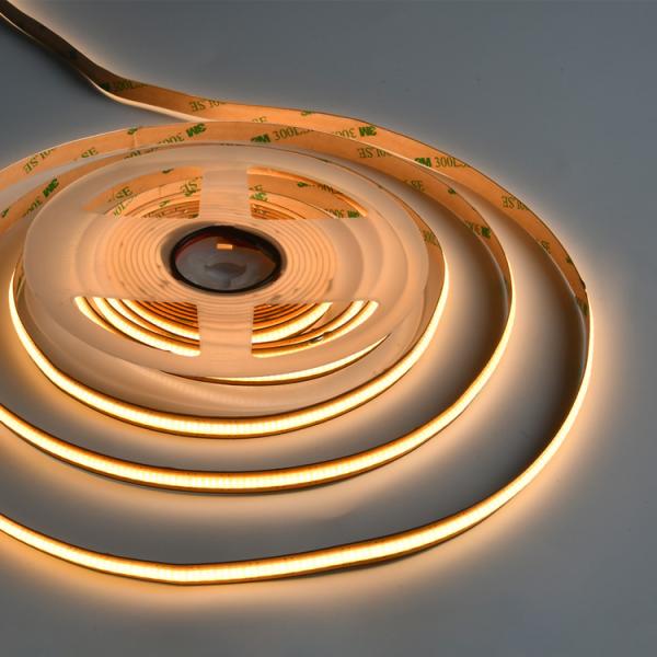 Free Cut Cob Strip Led Lights 24V 12V Flexible Soft 528 Leds For Wall Celling