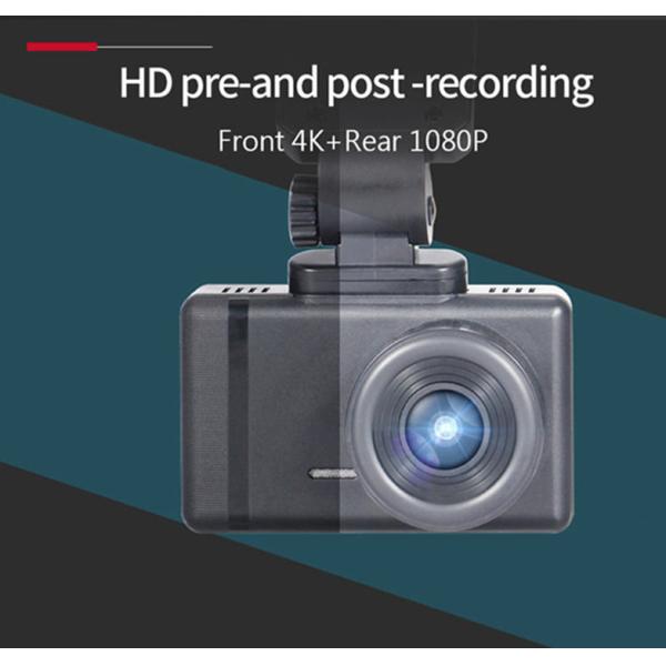 G Sensor 4K HD 3inch Vehicle Dash Cam Built In GPS 170 Wide Angle