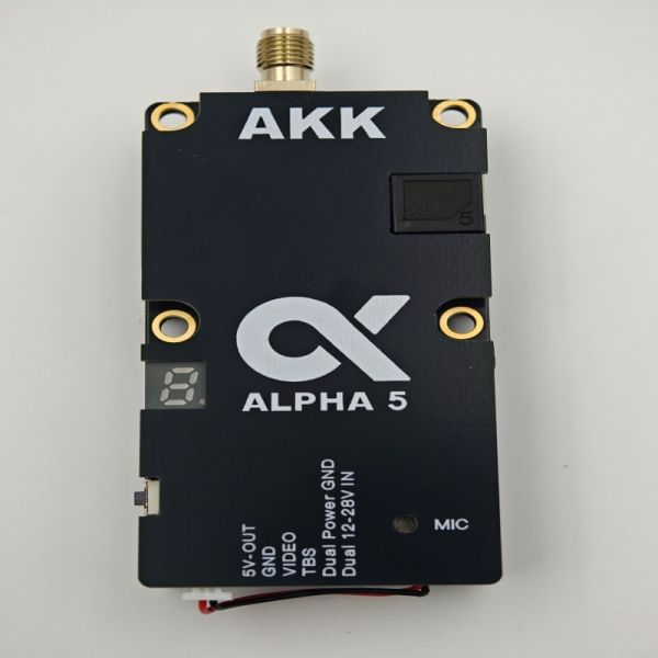 5W Black FPV Drone VTX Stable Adjustable 4990-5945MHz With Smart Audio