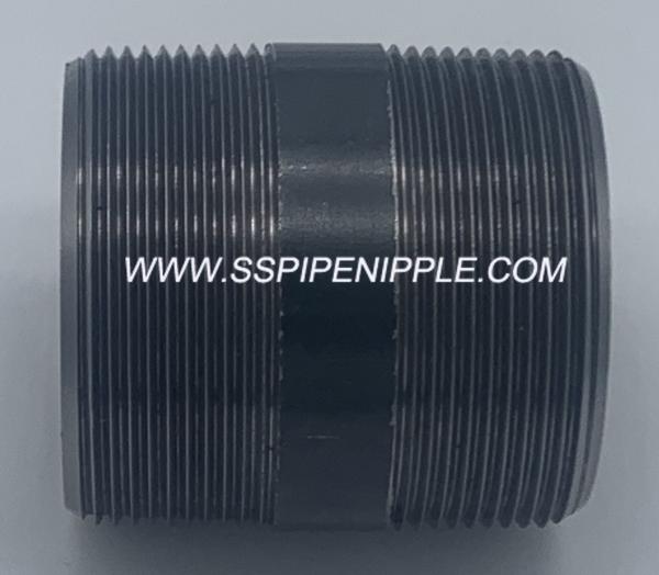 Industrial Black Pipe Nipple   2X3 Male Threaded Pipe Nipples