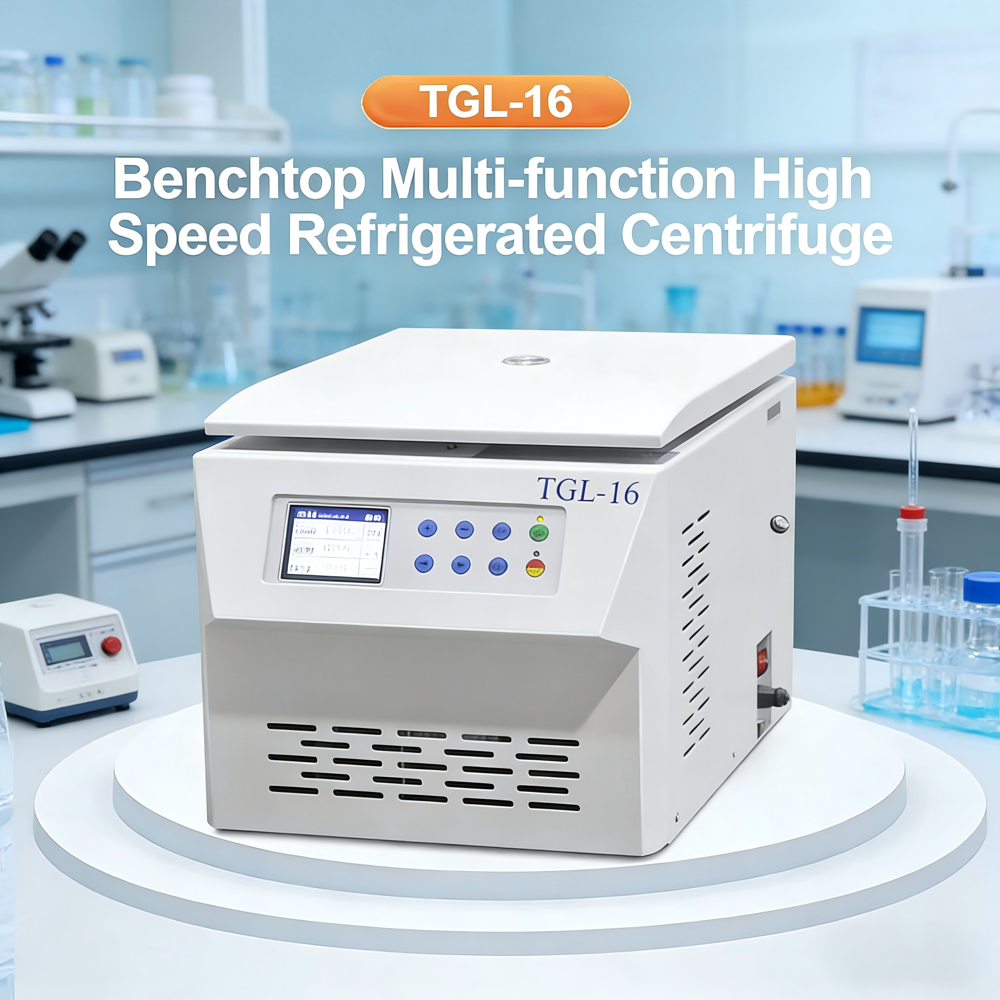 CenLee TGL-16 16000rpm High Speed Centrifuge Refrigerated Benchtop 90ml Fixed Angle Rotor Portable Lab
