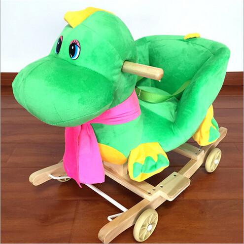 Lovely Pink Green Animal Baby Rocking Chair Toy Elephent Eco - Friendly 60*33*55cm SGS ITS