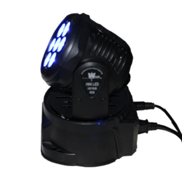 7pcs 10w Rgbw 4 em 1 cabeça movente conduziu luzes do disco da iluminação da fase