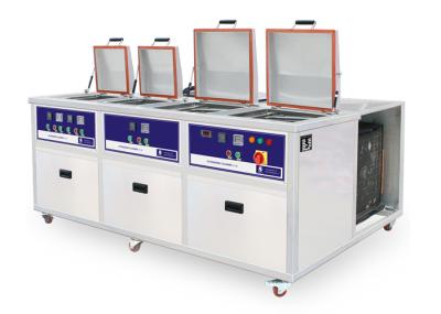4 tanques personalizaram o líquido de limpeza ultrassônico do PWB com sistema de refrigeração