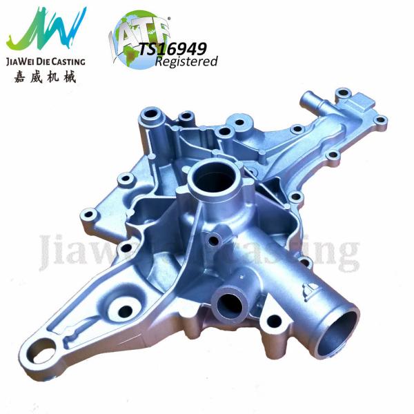 Shot Blasting Surface Aluminum Die Casting Auto Parts / Automobile Water Pump Covers
