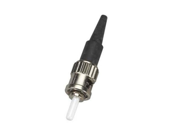 Plastic ST Connector Fiber Optic Cable with 3mm Boot , Ceramic Ferrule