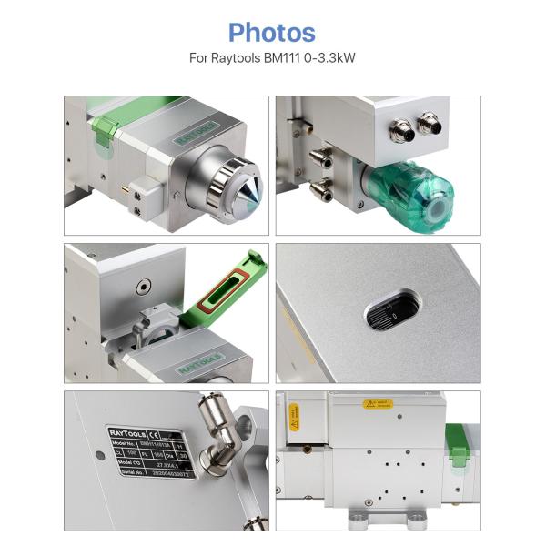 Stable 3300W Fiber Laser Cutter Head , Multifunctional Laser Cutting Spare Parts