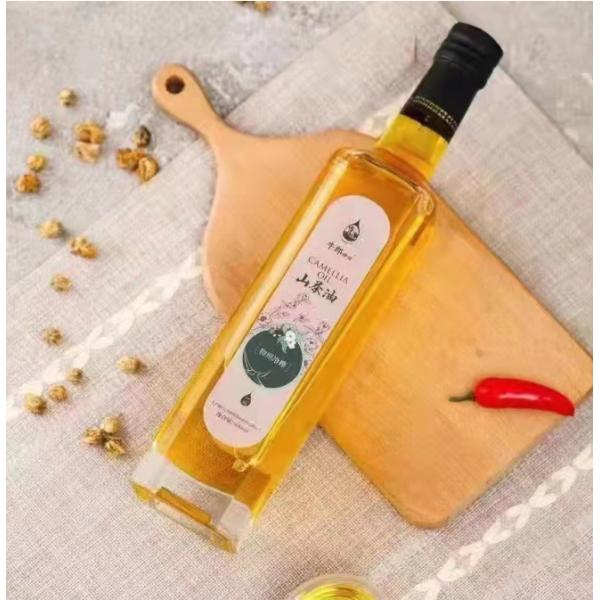 Customied Bottle color 200ml Clear Glass Olive Oil Bottle for Kitchen Supplies