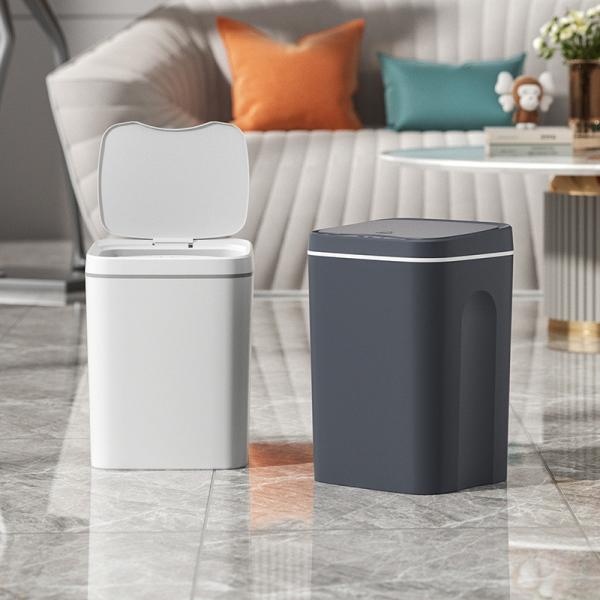 16L Slim Smart Sensor Trash Can Electric Automatic Plastic Garbage Bin Office Kitchen Home Rubbish Dustbin