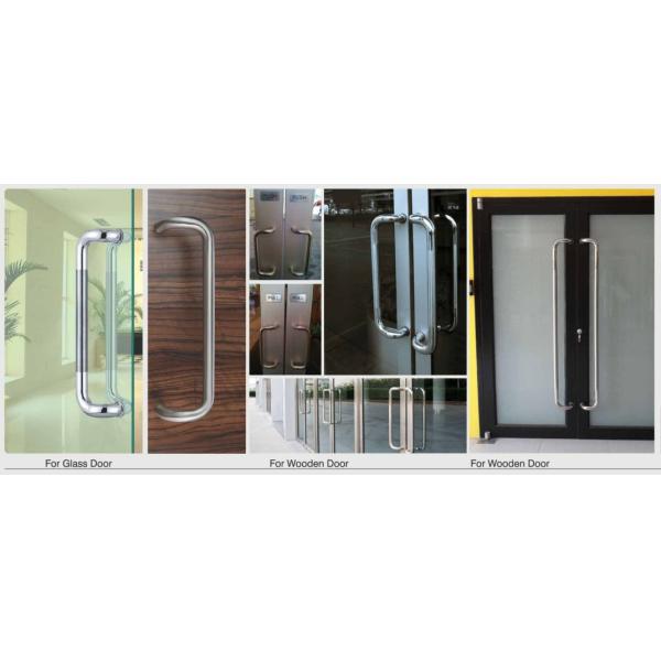 W-DH607 Modern Stainless Steel Entrance Entry Commercial Office Store Front Wood Timber Glass Garage pull handles