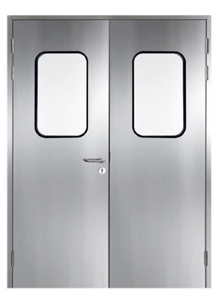 304 SS GMP Laboratory Doors Outswing Entry Doors And Windows For Pharma Hygiene Control