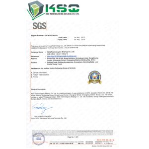 KSQ Technologies (Beijing) Co. Ltd Certifications