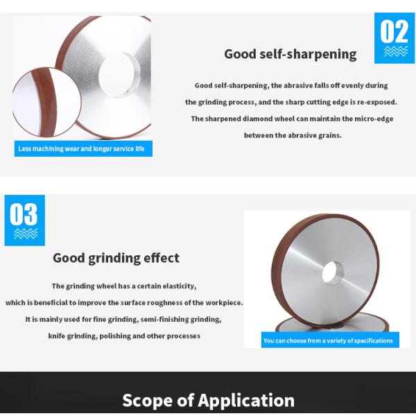 Абразивный диск скрепления смолы Cbn диаманта абразивных дисков высокой эффективности для молоть части CNC стальные