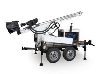 Equipamento de perfuração montado do poço de água de 200m 220mm reboque de pouco peso