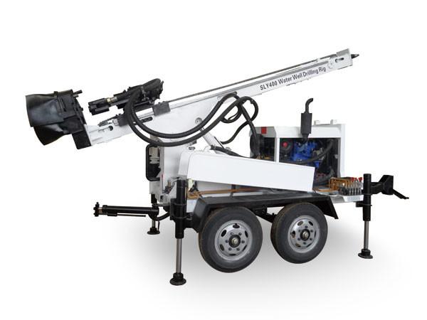 Equipamento de perfuração montado do poço de água de 200m 220mm reboque de pouco peso