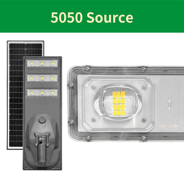 Solar Street Lights Designed for Outdoor Solar Powered Ultra Bright LED IP65 Waterproof Dustproof with Manual Control and Certified
