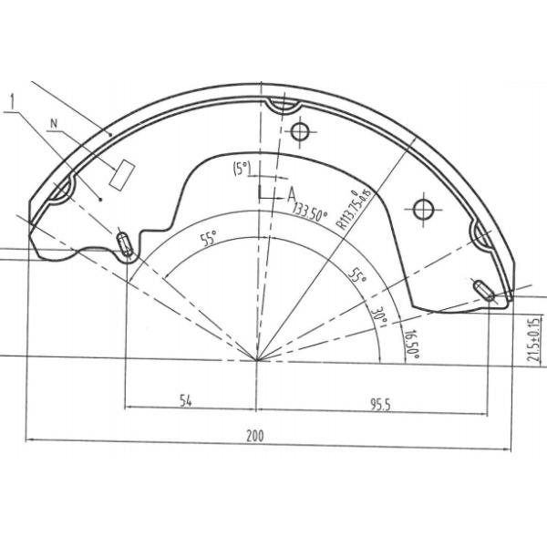Os freios hidráulicos do reboque de aço de 9 polegadas 1200lbs calçam Dacromet