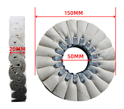 Колесо для полировки ребра 150X50X20 мм Автоматические шлифовальные колеса ребра