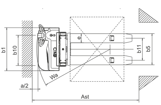 Warehouse Electric Pallet Jack Stacker , 1 Ton Pallet Stacker Forklift 3M Lift Height