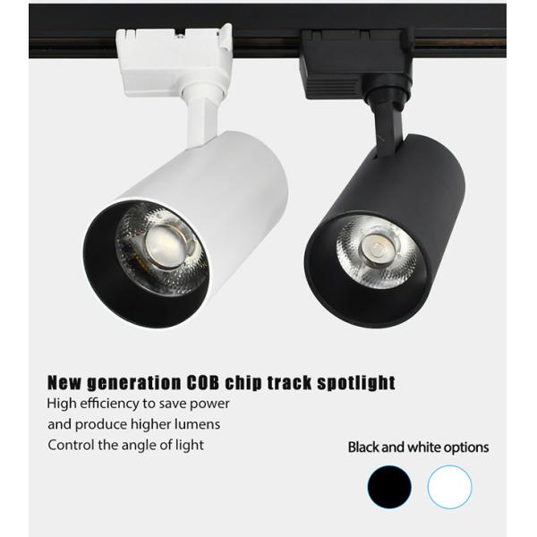 Cob Black Anti Glare Modern Led Track Lighting For Shopping Mall Clothing Store