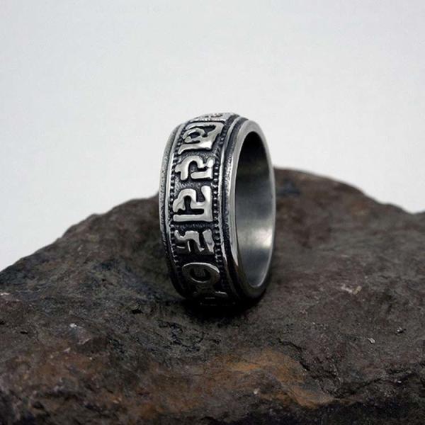 Fashion Men's Vintage Old Band Ring 316l Titanium Stainless Steel (SA343)