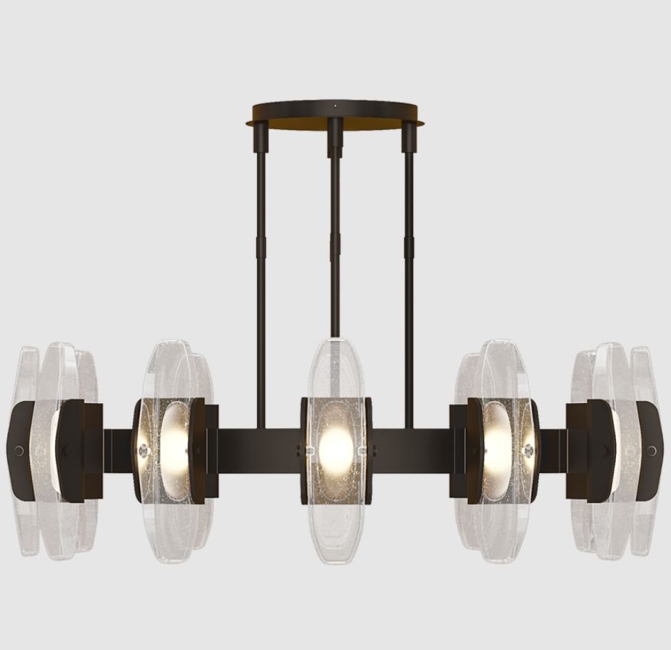 Custom Design Copper Body Pendant Light with 50000 Hours Lifespan for Luxury Dining Room
