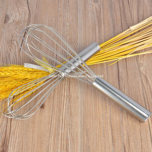 Kitchenware tools heavy duty stainless steel handle balloon egg whisk wire whisk manual egg beater