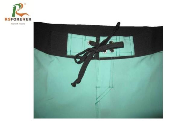 Aquamarine Blue Kids Swim Shorts , Sublimated Printing Boys Bathing Suits
