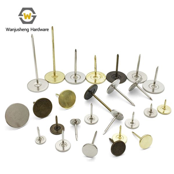 Sofa Industry Nail Furniture Decorative Nails Silver Flat Head Upholstery Pins Decorative Pushpin Furniture Sofa Pins
